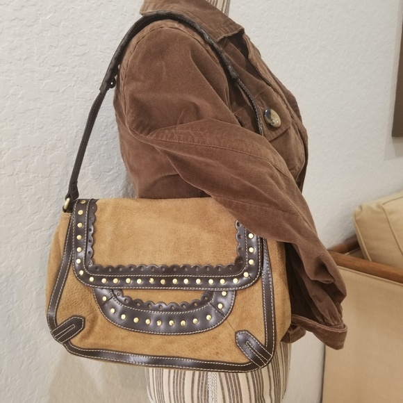 New Wilsons leather brown/tan shoulder bag - Picture 1 of 8